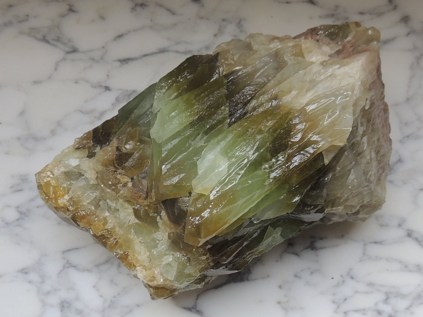 Mineral Green Rainbow Calcite