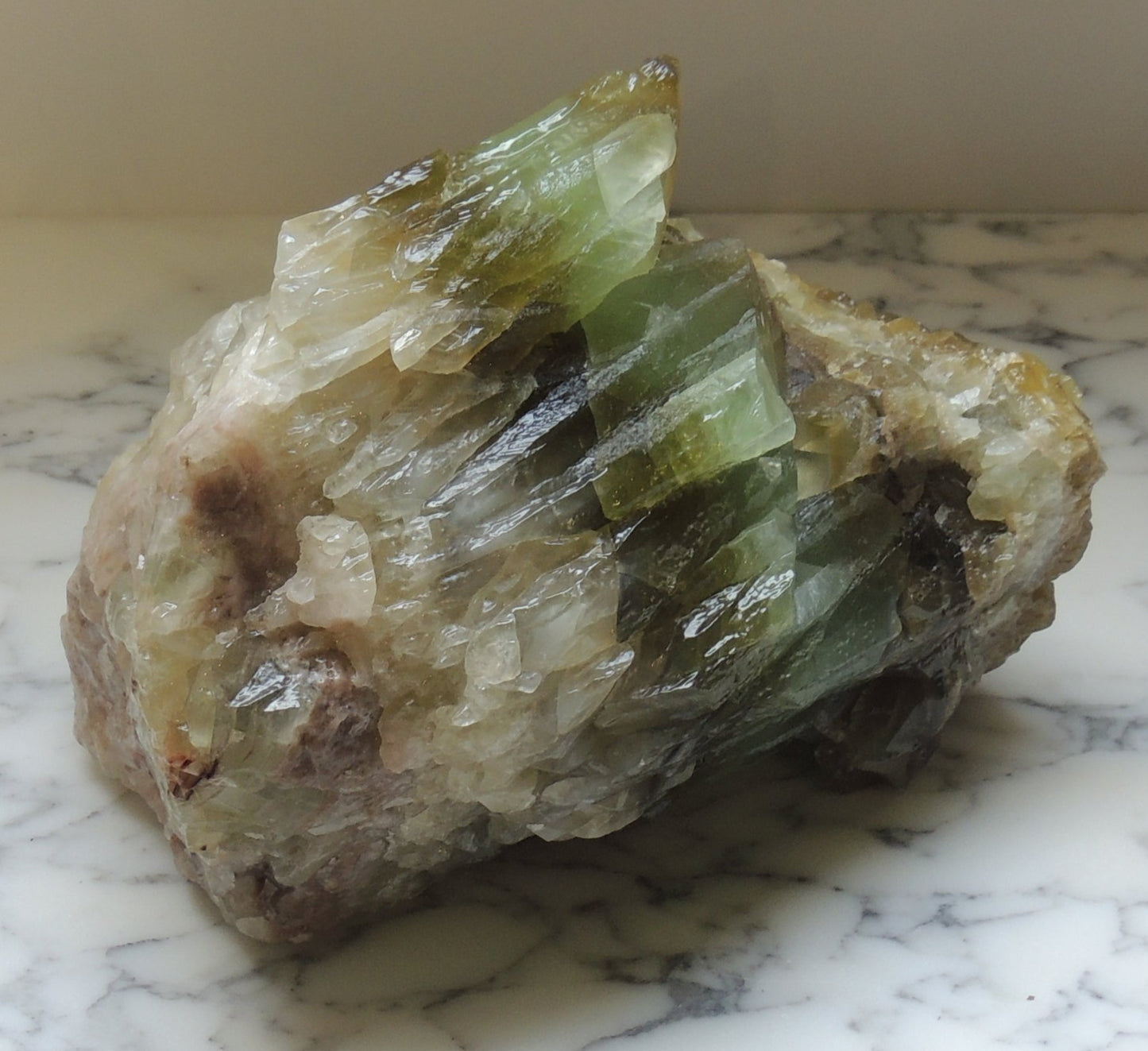 Mineral Green Rainbow Calcite